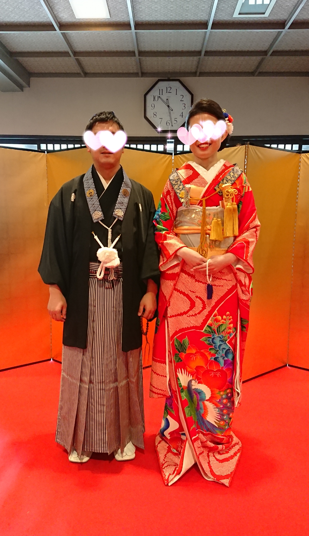 引き振袖着付け＆ヘアメイク】結婚式の新郎新婦さま💒｜着付部｜広島の